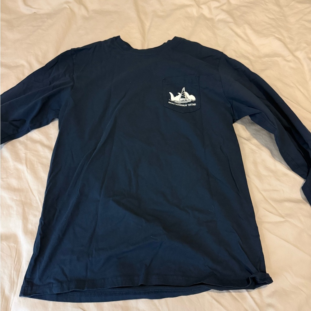 Southern Tide Deep Blue Cotton Tee